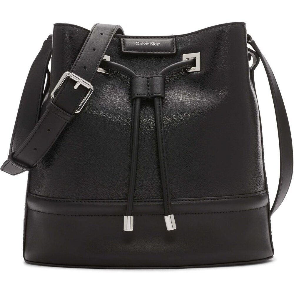 Vegan Leather Crossbody Bag Womens Monogram Silver Hardware Spacious